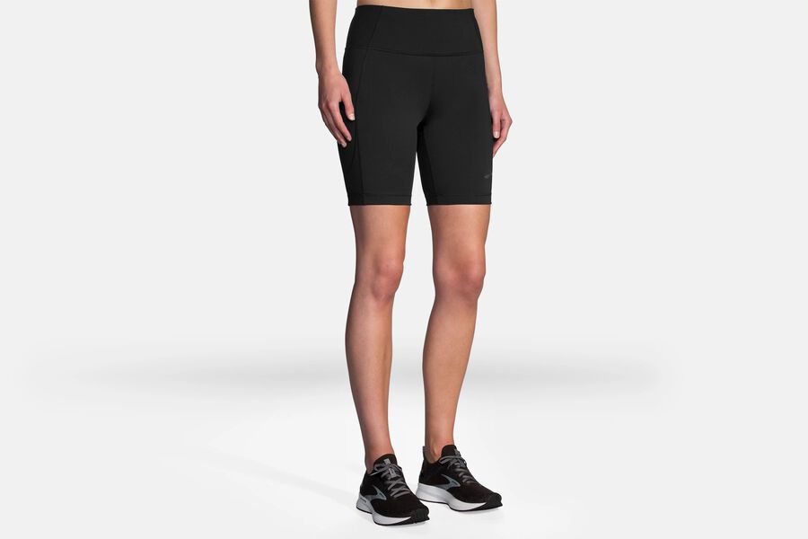 Womens Brooks Method 8" Tight Bottoms Black | Clothing 8315-JTIMV